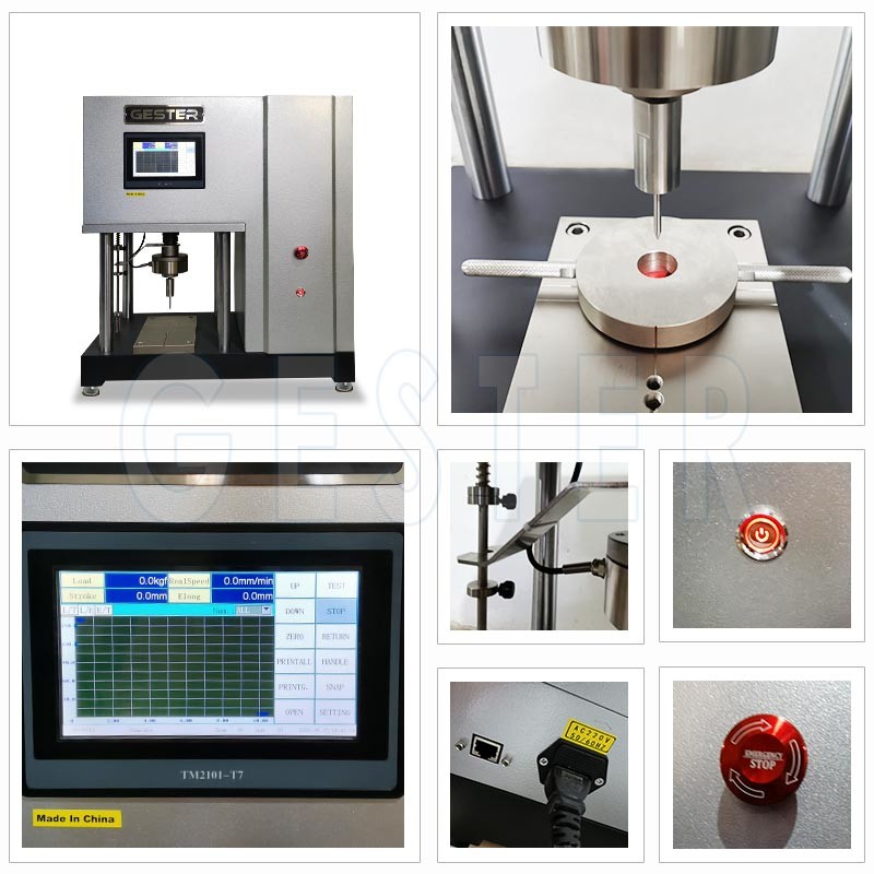 GB/T12017 30KN Footwear Compression And Puncture Resistance Tester