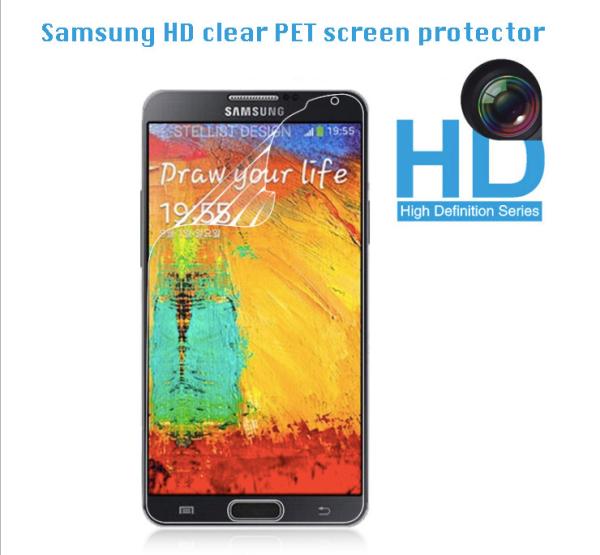 Samsung HD clear PET Screen Protector, 100% Bubble-free,high transparency,anti