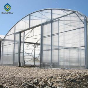 Quality Commercial Multi Span Greenhouse Galvanized Steel PC Sheet Span 12m wholesale