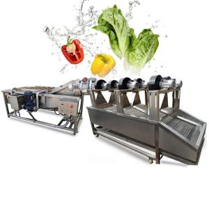 Quality ISO9001 Fruit And Vegetable Processing Line , Air Bubble Washing Machine wholesale