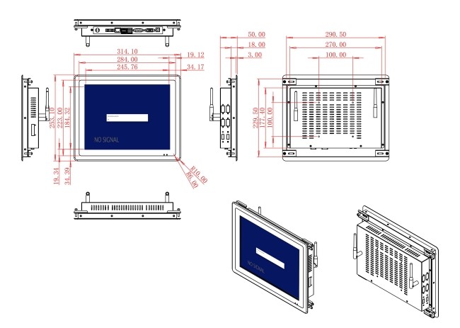12.1-Inch Versatile Display for Medical Equipment and Automation Systems
