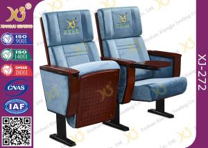 Quality Metal Folding Indoor Lecture Hall Church Chair With Logo On Back Rest wholesale