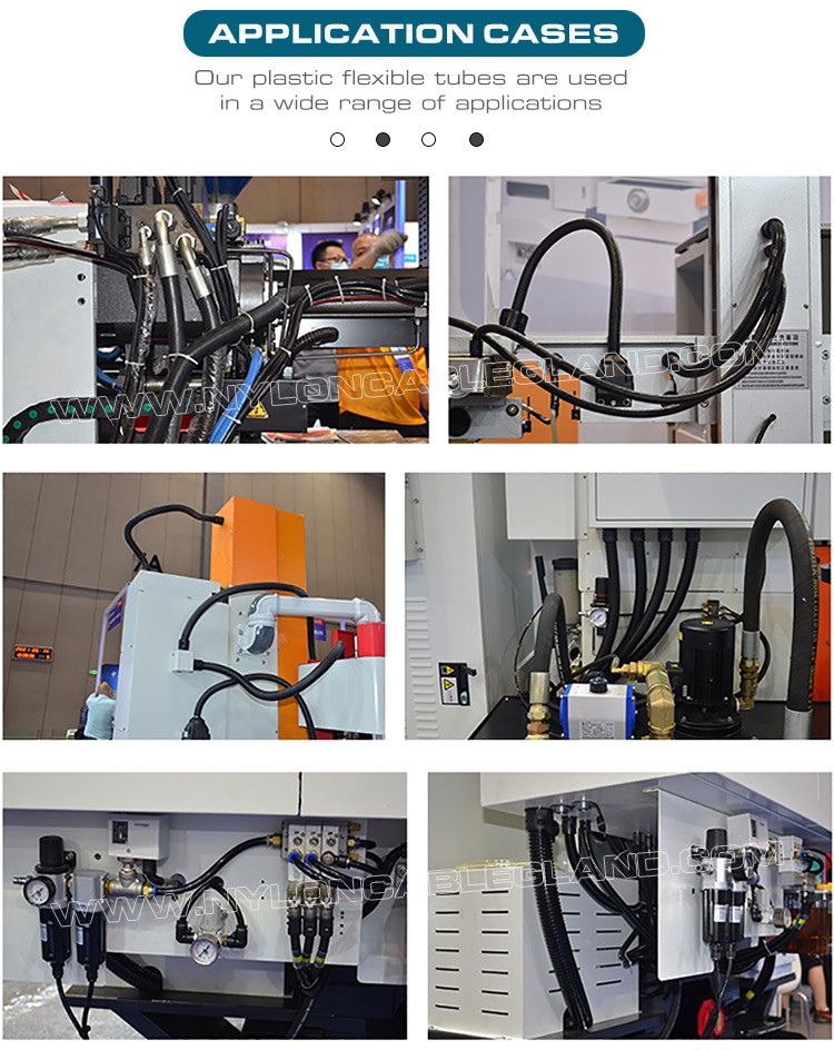 Polyethylene Fireproof Black Flexible Pipe (UL94 V-0), AD7~AD108 Plastic Corrugated Hose for Electrical Equipment