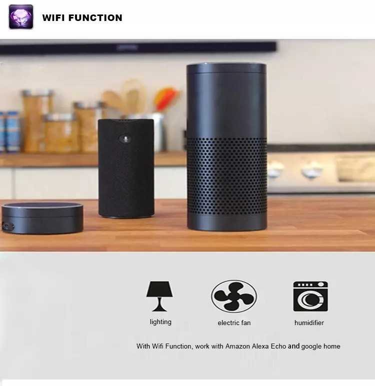 Voice Control Wifi Smart Plug Socket , Remote Control Power Socket For Echo Dot