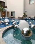 Larger PVC Shiny Inflatable Mirror Ball For Christmas And Halloween Decoration