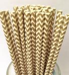 Merry Christmas paper straws party chervon paper straws