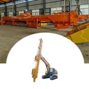 China Excavator Long Reach Stick Boom And Arm With Clamshell Bucket With Teeth on sale