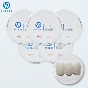 Quality 800 MPa 49% Translucent 1350HV Dental Zirconia Blank wholesale