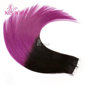 Quality Wholesale Perfect Quality 100% 2Tones remy Ombre color Indian thick Tape on Human hair extensions wholesale
