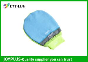Quality Waterproof Car Washing Mitt Glove , Car Cleaning Cloth Double Side Blue Color wholesale