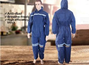 Quality 3-Ply Cheapest Non-woven protective clothing waterproof anti-static clothing disposable conjoint Dust-proof paint coat wholesale