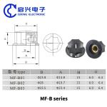 Mf-B01 Mf-B02 Mf-B03 Hexagonal Bakelite Knob Inner Hole 6mm