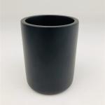 Mat Black color round Polyresin Bathroom Accessories with black ABS parts
