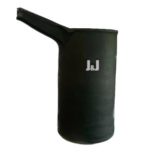 Quality Smooth Chemical Resistant Gold Melting Crucible 150kg Cylindrical Graphite Container wholesale