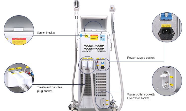 755nm 808nm 1064nm Diode Laser Hair Removal Machine For Man Legs Cheeks Beard