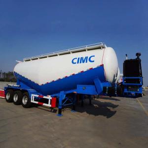 Quality Cylindrical Dry Bulk Steel 45m3 Dry Bulk Trailer wholesale