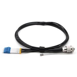 Quality Indoor And Outdoor ODC Plug To LC UPC Cable 4 Cores 9/125 OS2 TPU Jacket wholesale