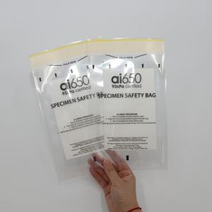Quality Waterproof Medical Specimen Biohazard Bags With Back Pouch wholesale