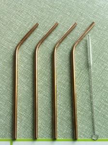 Quality Gold 304 Stainless Steel Drinking Straws wholesale
