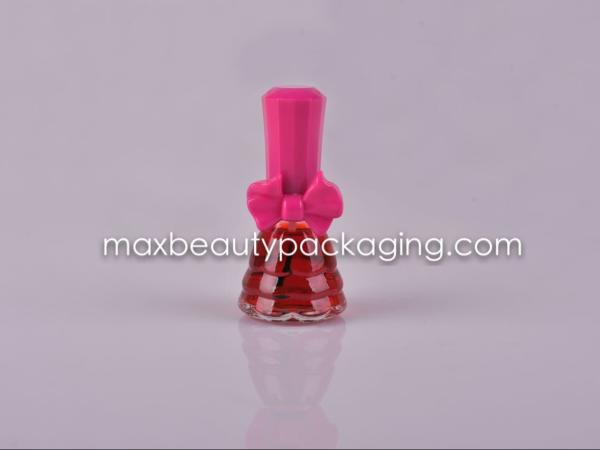 butterfly shape nail polish cap 13ml nail polish bottle flat brush nail polish