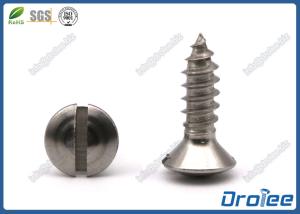 Quality Stainless Steel 18-8 / A2 Slotted Oval Head Sheet Metal Screws wholesale
