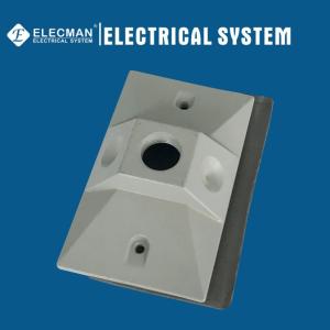 Quality Aluminum Raised Rectangular Weatherproof Box Covers Electrical Receptacle Covers wholesale