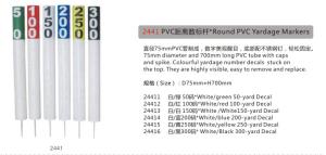 Quality Round PVC Yardage Markers wholesale