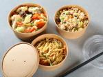 Disposable Takeaway Kraft Paper Salad Bowl Fast Food Lunch 350ml