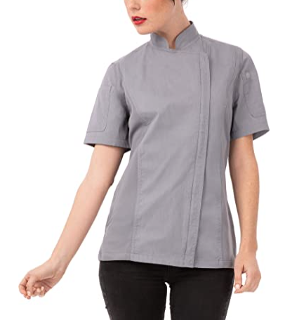 OEM Service Restaurant Costume Bar Kitchen Women Fitted Chef Coat
