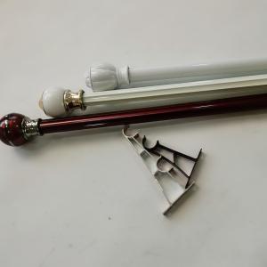 Quality 6.3m Silver Adjustable Home Decorative Steel Pipe Curtain Rods wholesale