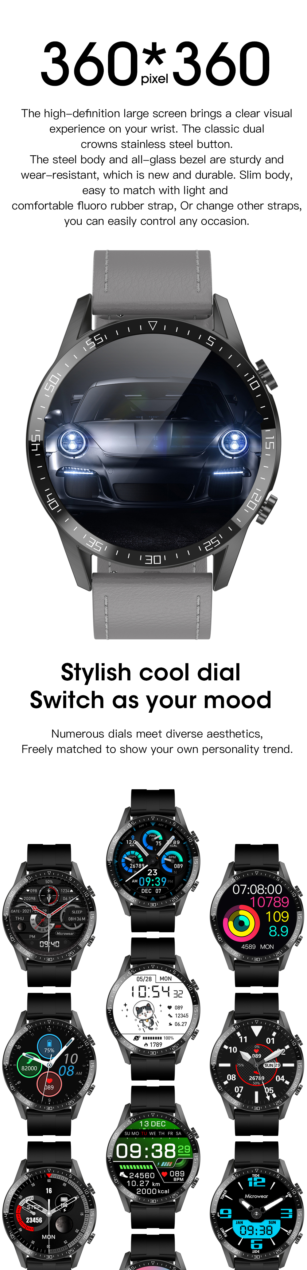 HL4PRO Smartwatch OEM IP67 1.75 Inch Kids Waterproof For Huawei Honor