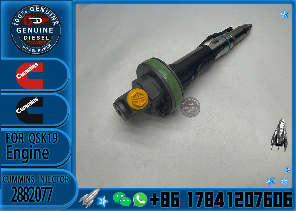 Construction Machinery Parts Fuel Injector 2867147 2882077 4955524 For QSK19 Diesel Engine