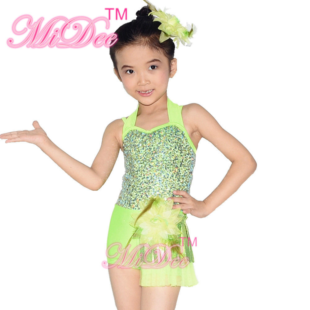 Confetti Halter Neck Sequin Dress , Shuttle Pleated Skirt Dress Dance Clothes For Kids