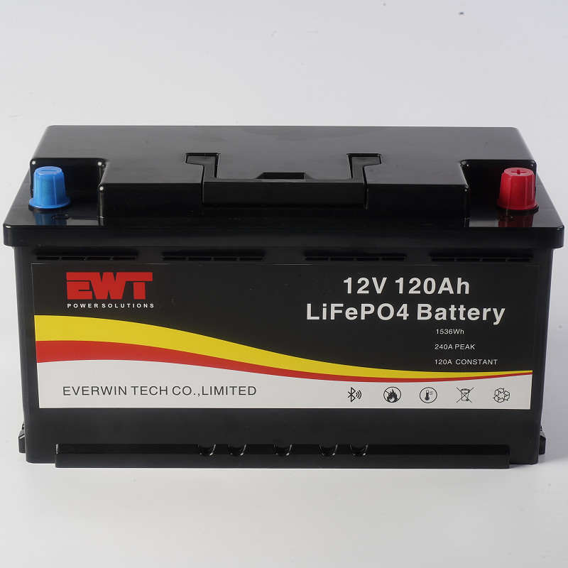 EWT Rechargeable Lithium Iron Battery Pack 12.8v 120Ah 4S20P For Boat
