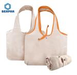 Cotton Webbed Handles Natural Jute Eco Burlap Tote Bag