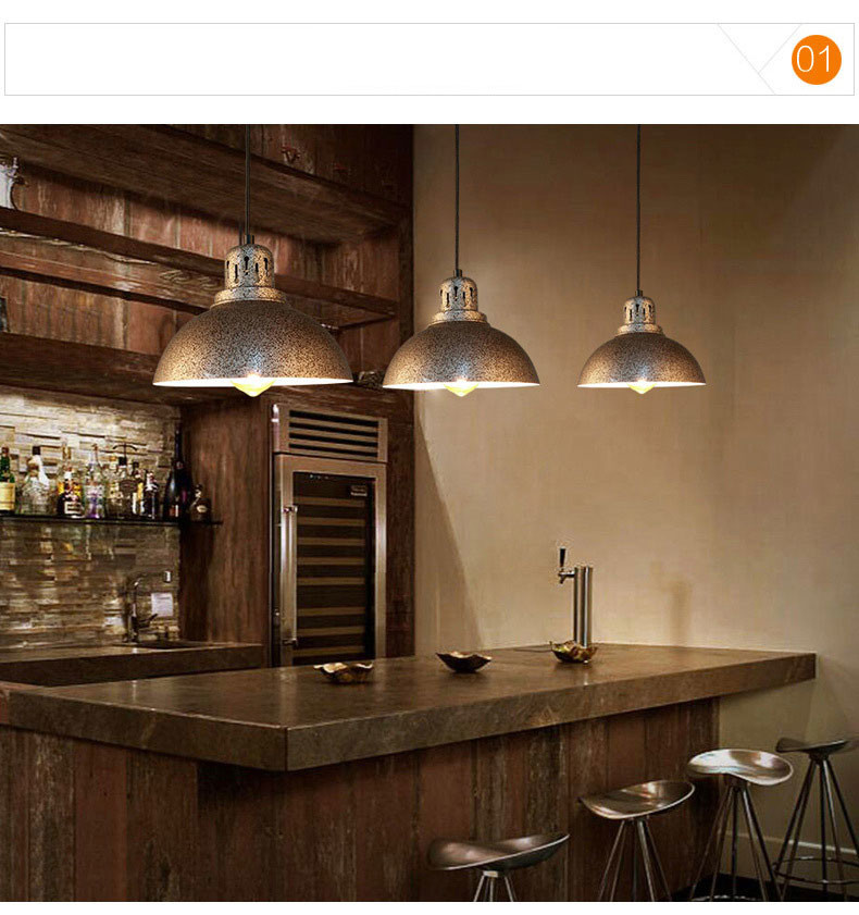 American Loft Chandelier Retro E27 Droplight Industrial Pendant Lamp(WH-VP-140)