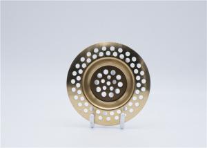 Quality Golden Stainless Steel Sink Strainer Replacement OD 70 Mm Anti - Corrosion wholesale