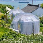 Sunshade Outdoor Bubble Tents Green PC Clear Dome House