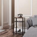 3-tier Nightstand for Sale, Side Table for Bedroom, Industrial Nightstands,