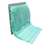 Bag Air Filters With High Air Flow Rate Aluminum Frame HVAC F6 Synthetic Fiber
