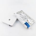 ABS 2 Cores LC UPC Plastic Fiber Optic Faceplate Socket Panel for Indoor FTTH