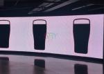 Wall 4mm electronic HD curved display monitor Commercial Advertising