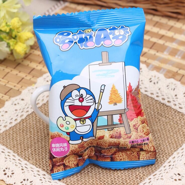 Gravure Printing Aluminium Foil Doraemon Snacks Plastic Packaging Bag for Customized