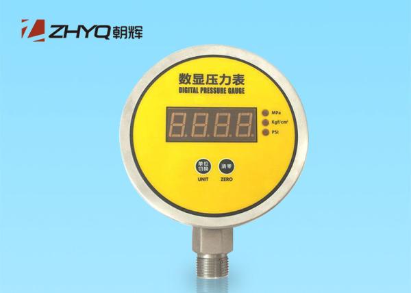 Pressure Unit Optional Digital Pressure Gauge For Air Oil Water Hydraulic ZH