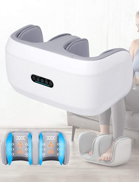 FCC Dual Leg Knee Joint Massager Air Compression Physiotherapy Therapy Electric