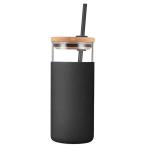 20oz Borosilicate Tumbler Glass Water Bottle With Straw Silicone Sleeve