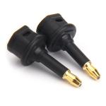 Factory Outlet Toslink Fiber Optic Audio Adapter 3.5mini Square extension Port