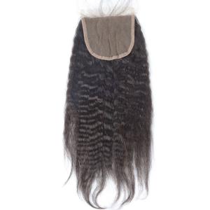 Quality Hair Peruvian 4x4 Lace Closure Free Parting Human Hair Closure Natural Black wholesale