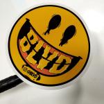 Removable Paper Vinyl Festival Sticker Smiley Face Sticker Happy Smile Sticker