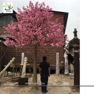 Quality UVG wedding party favors fake cherry tree with silk cherry blossom flowers for church decorations CHR165 wholesale